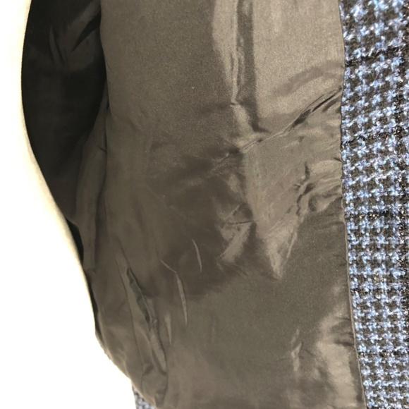 Liz Wear Vintage Navy Black Houndstooth Jacket/Blazer - Picture 13 of 15